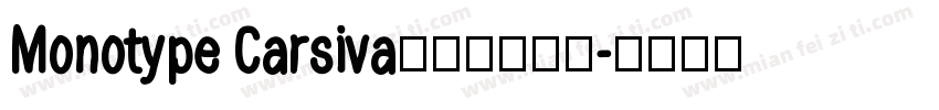 Monotype Carsiva常见斜体西方字体转换